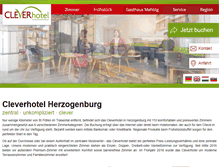 Tablet Screenshot of cleverhotel.at